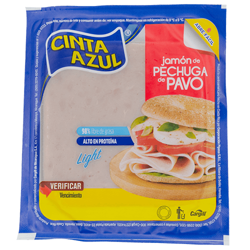 Jamon de Pavo Light Cinta Azul 250 g