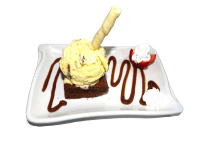Brownie Con Helado