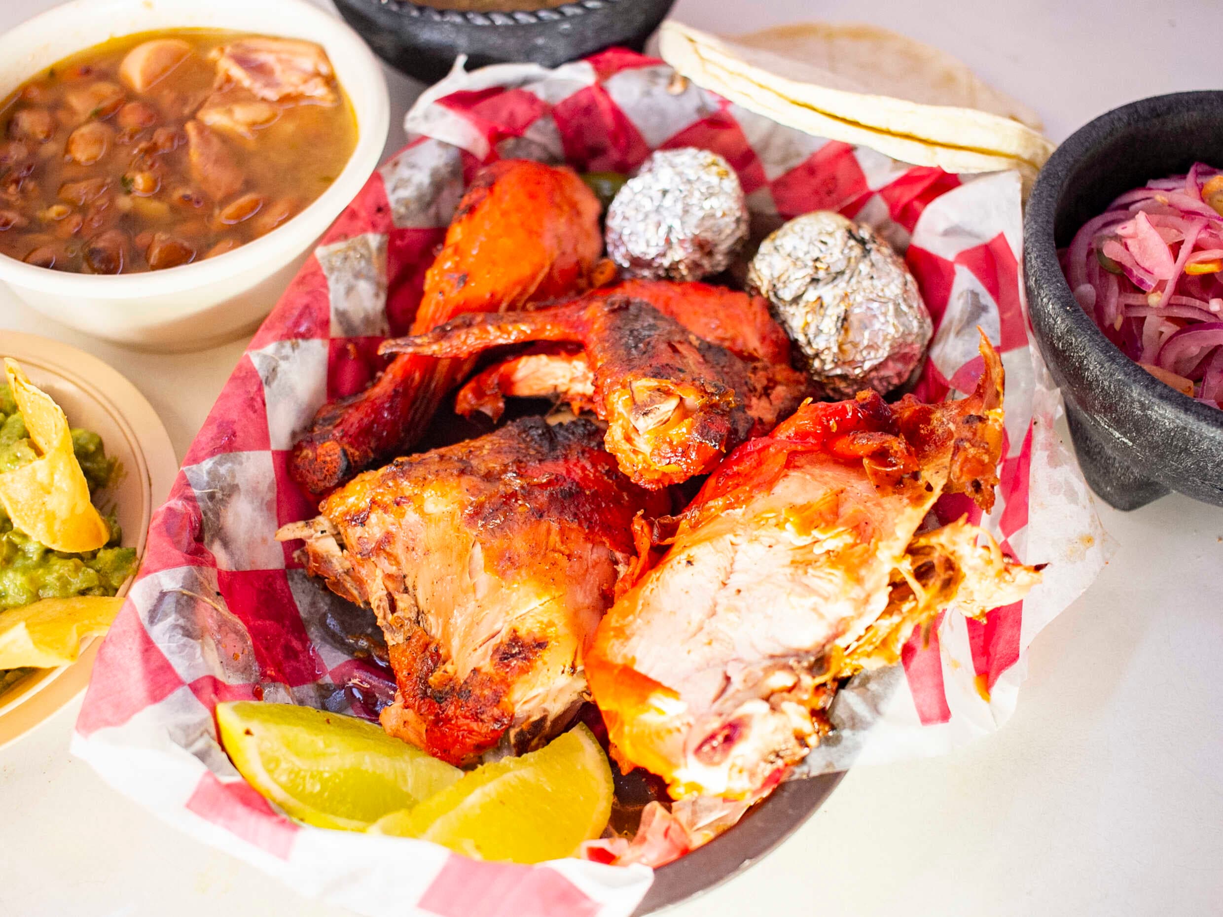 1/2 pollo asado