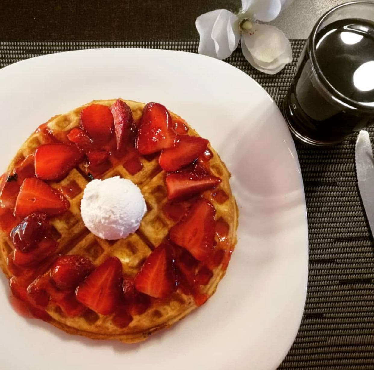 Waffle Cheesecake