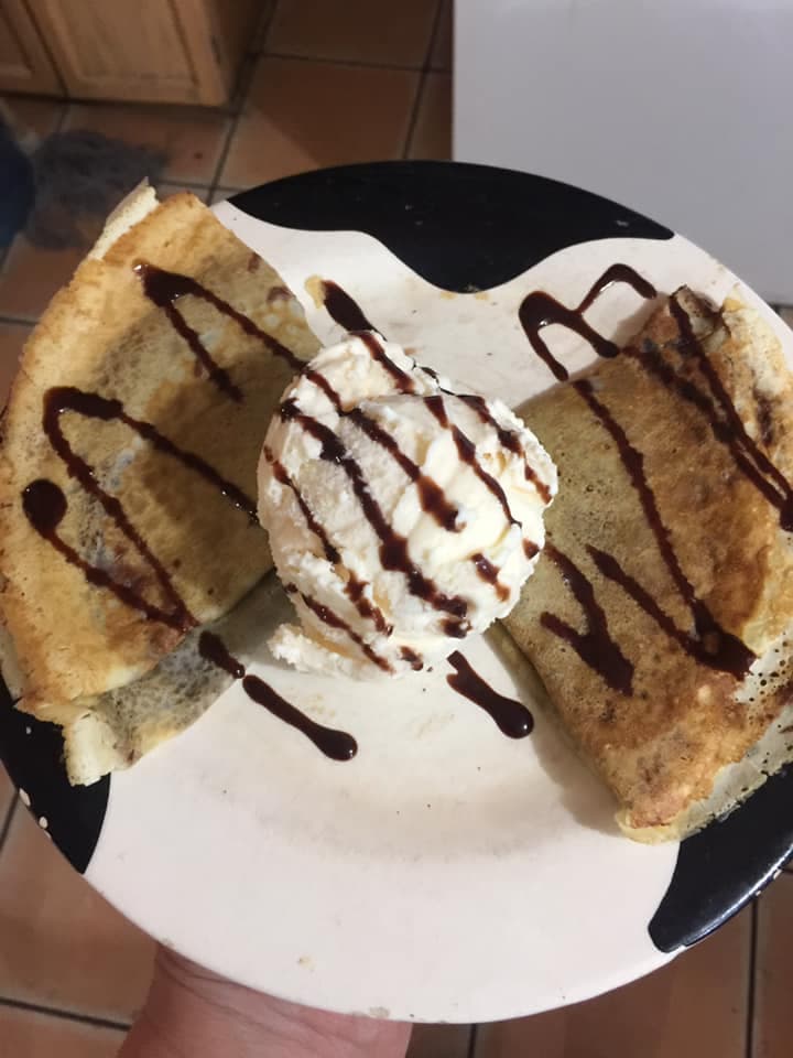 Crepa Rellenas de Helado