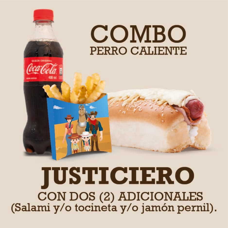 Combo Perro Caliente o Choriperro Justiciero