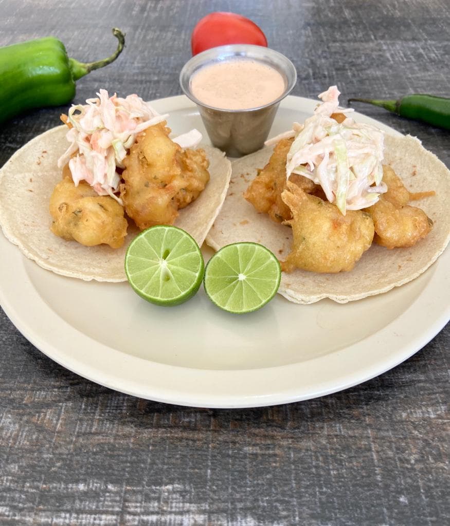 Tacos Camarón Capeado