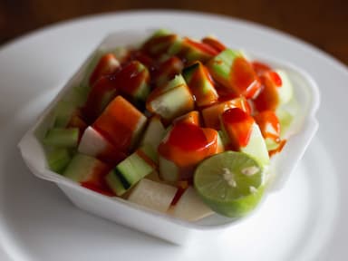 Plato de Pepino y Jícama