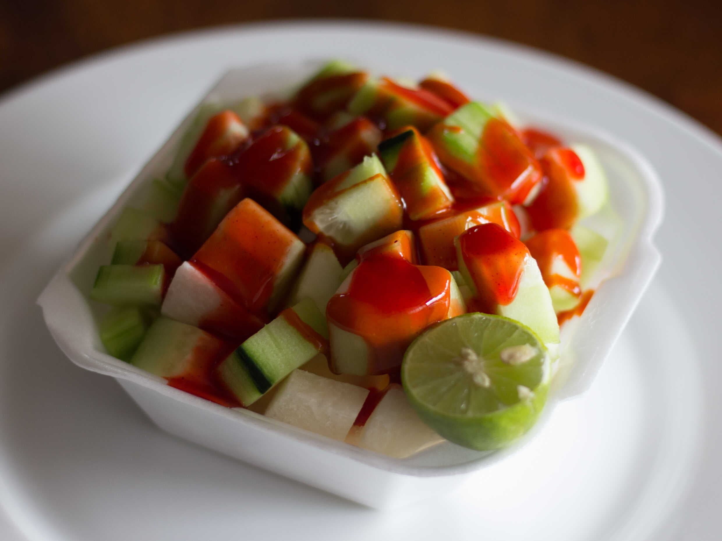Plato de Pepino y Jícama