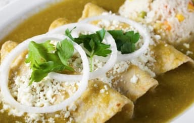 Enchiladas Verdes o Rojas de Pollo (Fs)