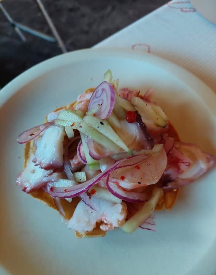 Tostada De Pulpo Cocido