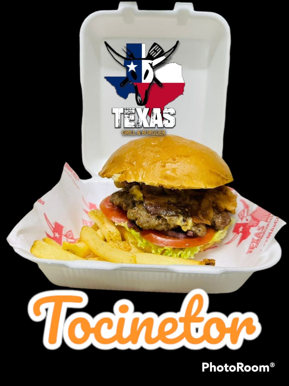 Burger Bacon + Porcion de Papas