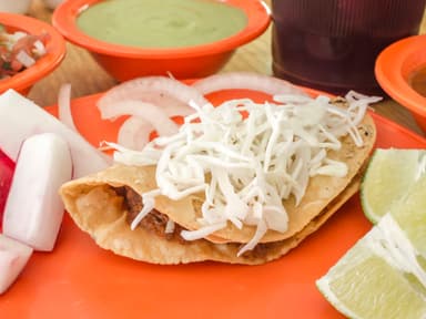 Taco sencillo de frijol