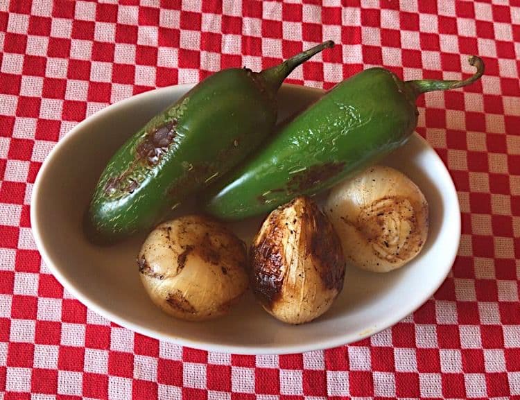 Bolsita de Cebollas y Chiles Asados