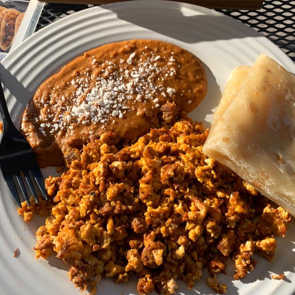 Huevo con chorizo