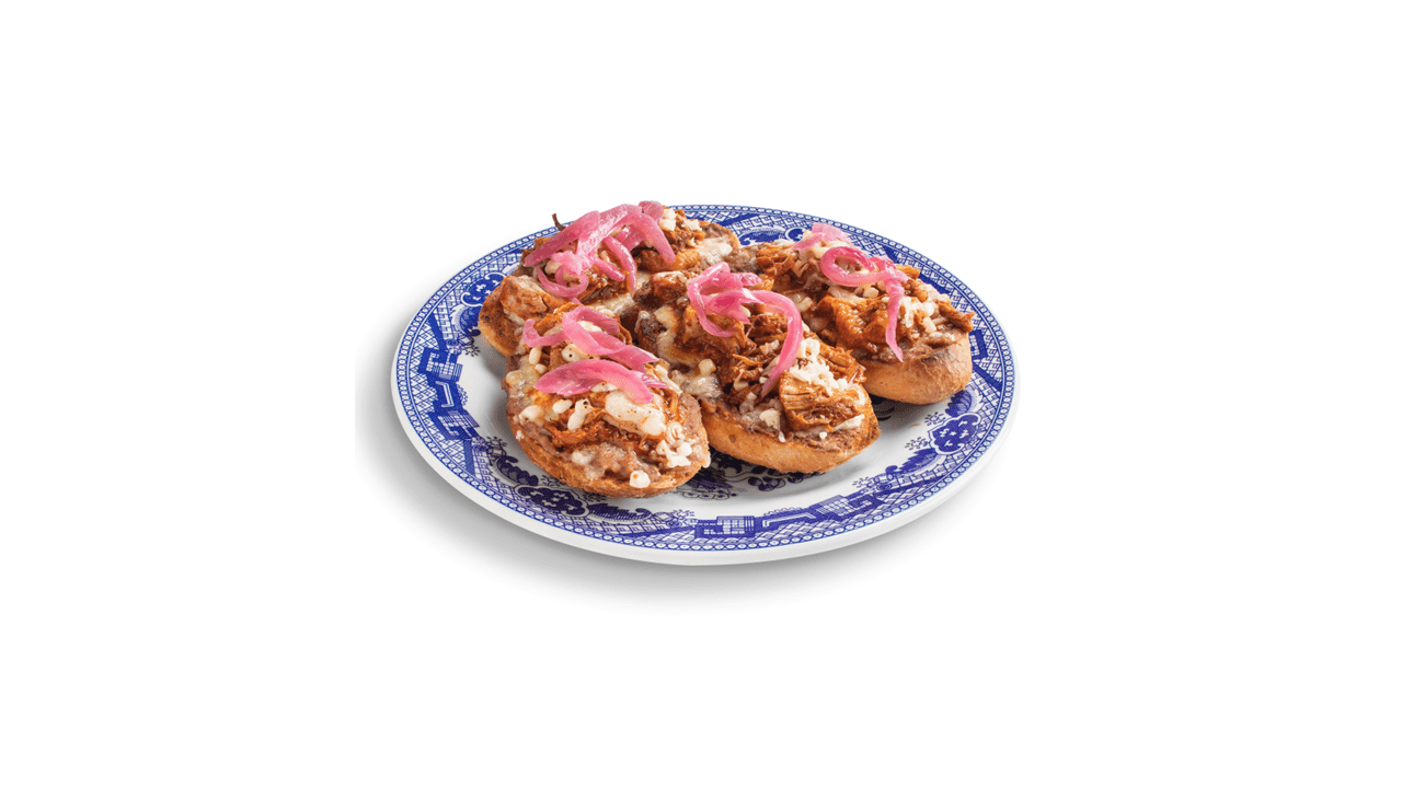 Molletes de Cochinita Pibil (4 pzas)
