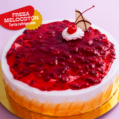 Torta Fría Fresa Melocotón Familiar