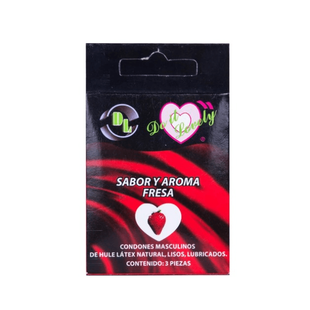 Condones Do it Lovely Fresa 3 Piezas