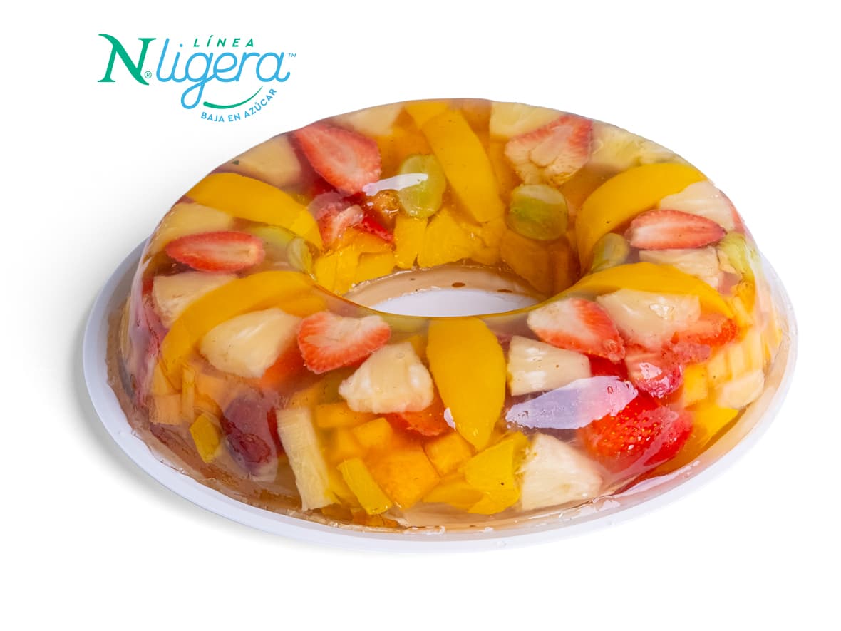 Gelatina Rosca de Frutas Ligera 16 Porciones