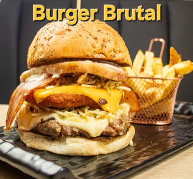 Burger Brutal + Papas