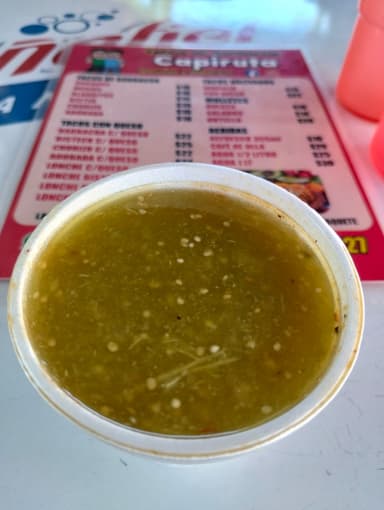 Vaso de 8 Oz de salsa verde sin chile $ 20