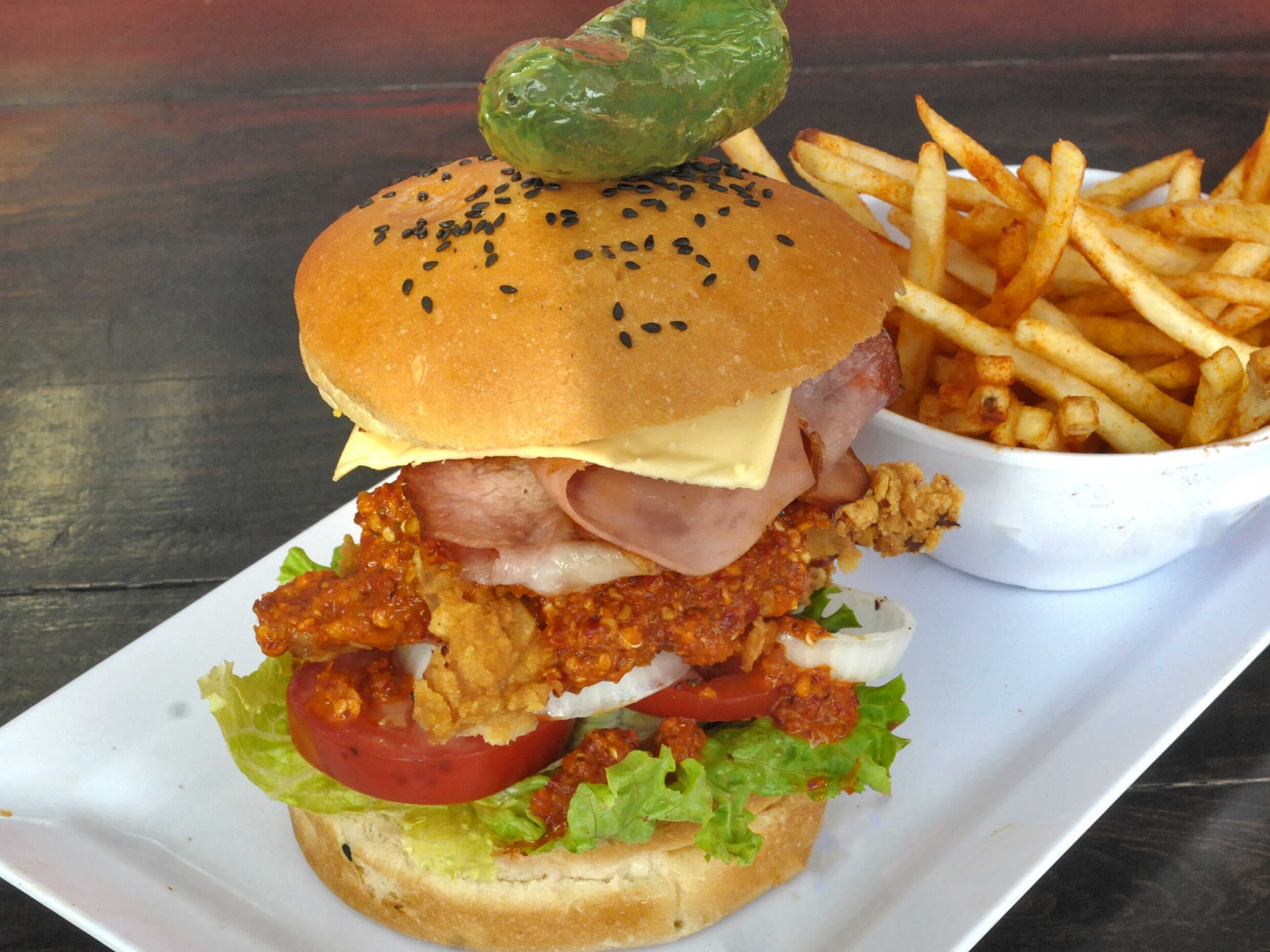 Hamburguesa Pollo Diabla