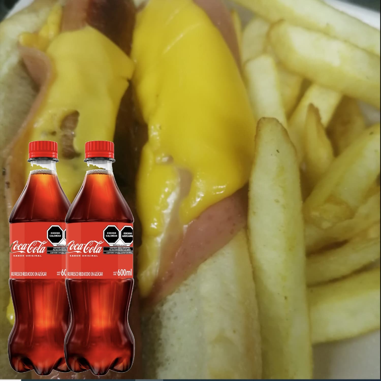 2 hotdogs americanos +2 Coca 600ML