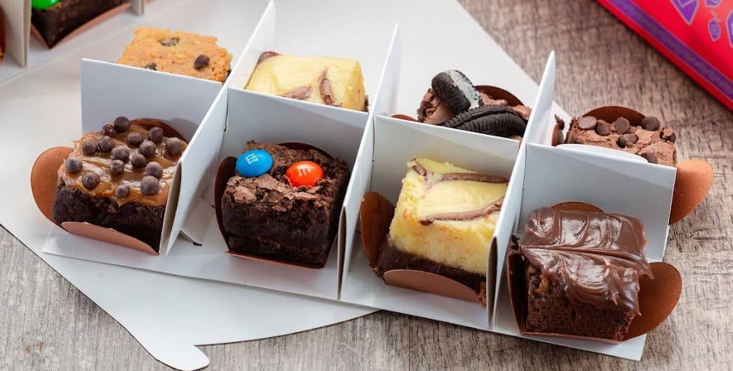 Caja de Mini brownies por 8 unidades.