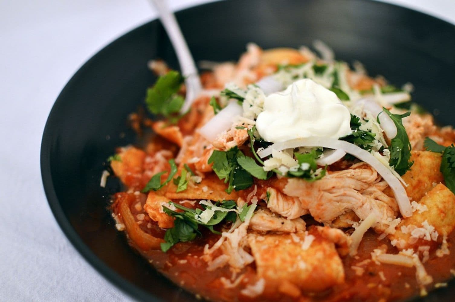 Chilaquiles en Salsa Chipotle