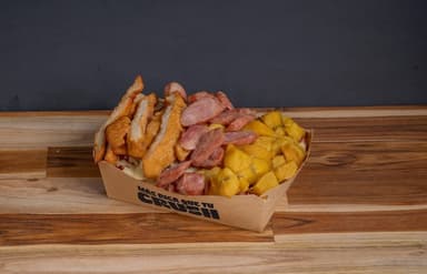 Salchipapa Kingcallejera para 2 Personas