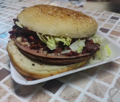 Hamburguesa Sencilla de Res