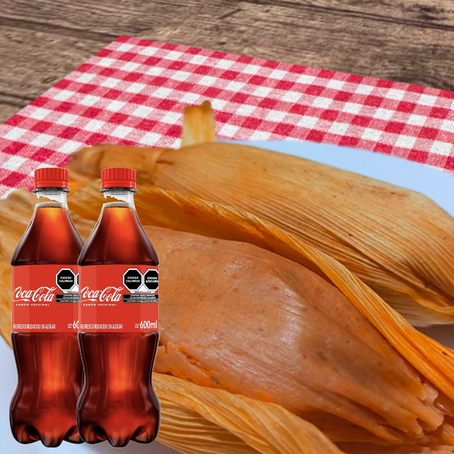 Combo-Coca-Cola Comparte + 2 Refrescos 600ml