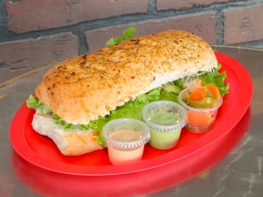 Rico baguette especial con un delicioso pan casero