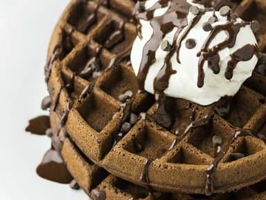 Waffle triple chocolate