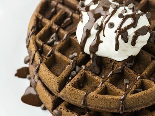 Waffle triple chocolate