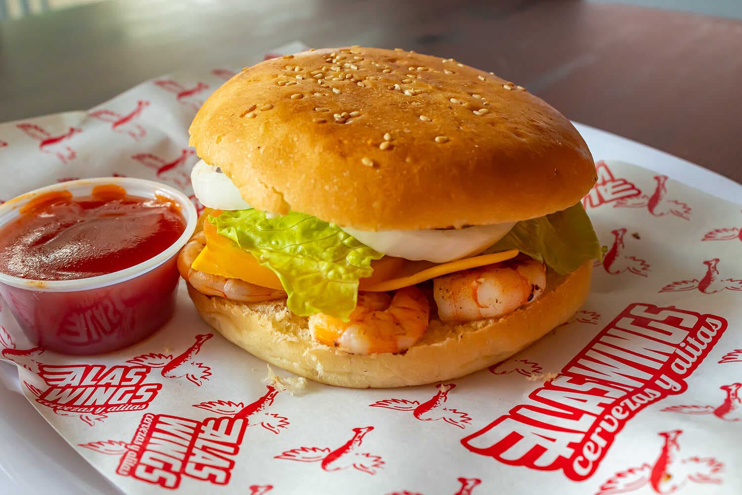 Hamburguesa de Camarón