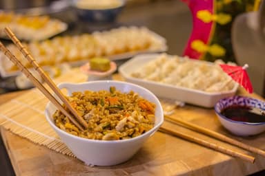 Yakimeshi de verduras