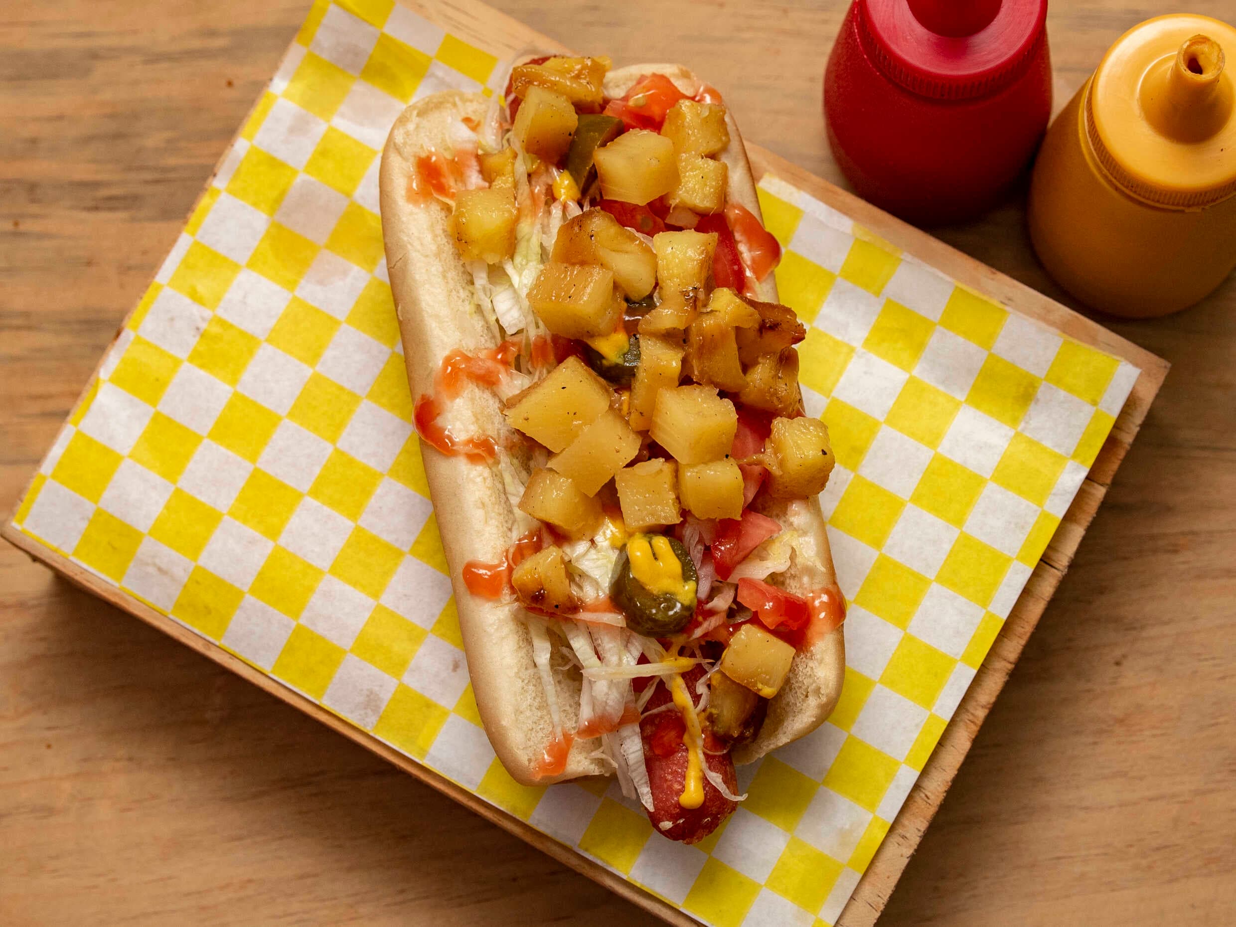 Hot dog Hawaiano
