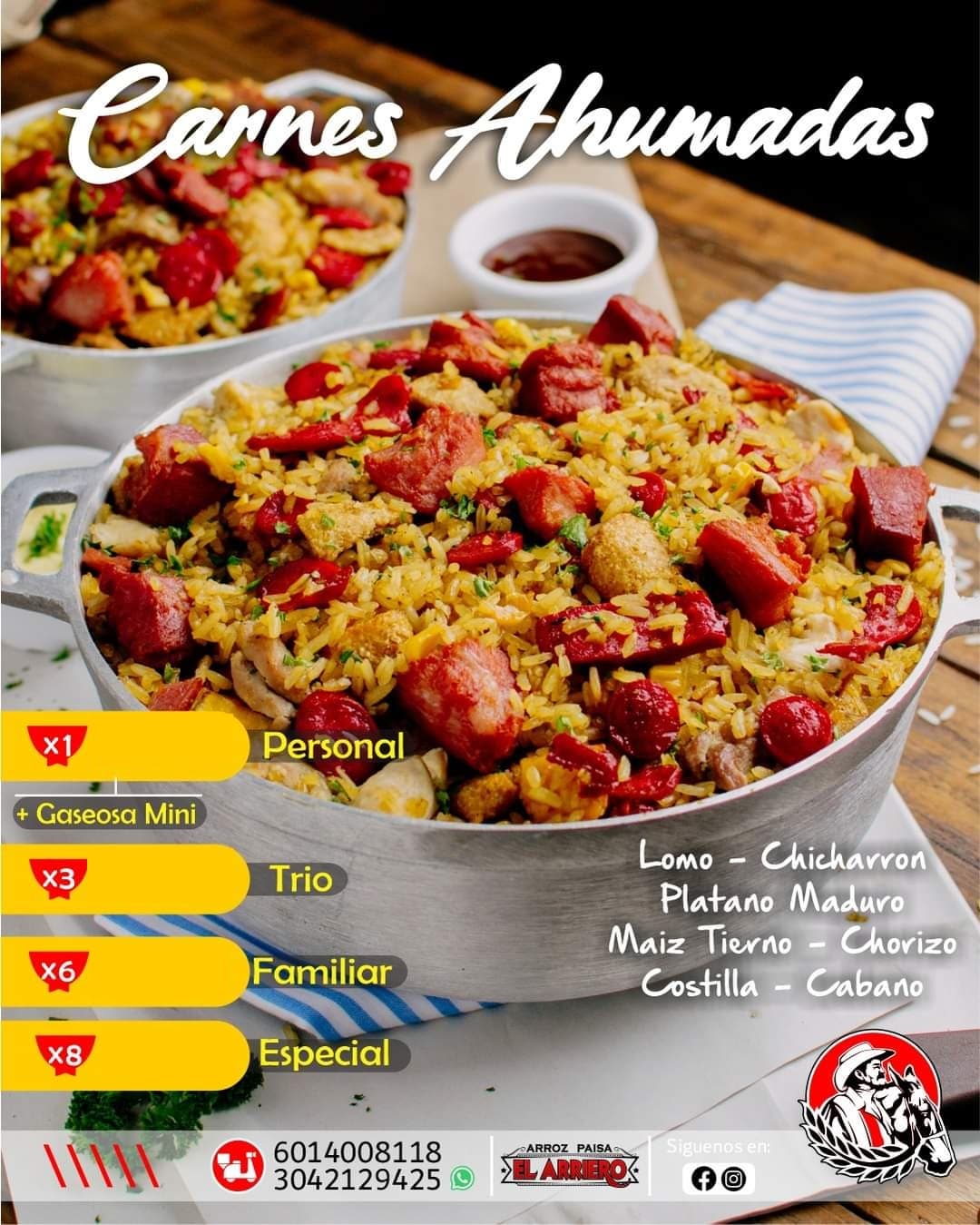 Arroz CARNES AHUMADAS FAMILIAR_x6 personas