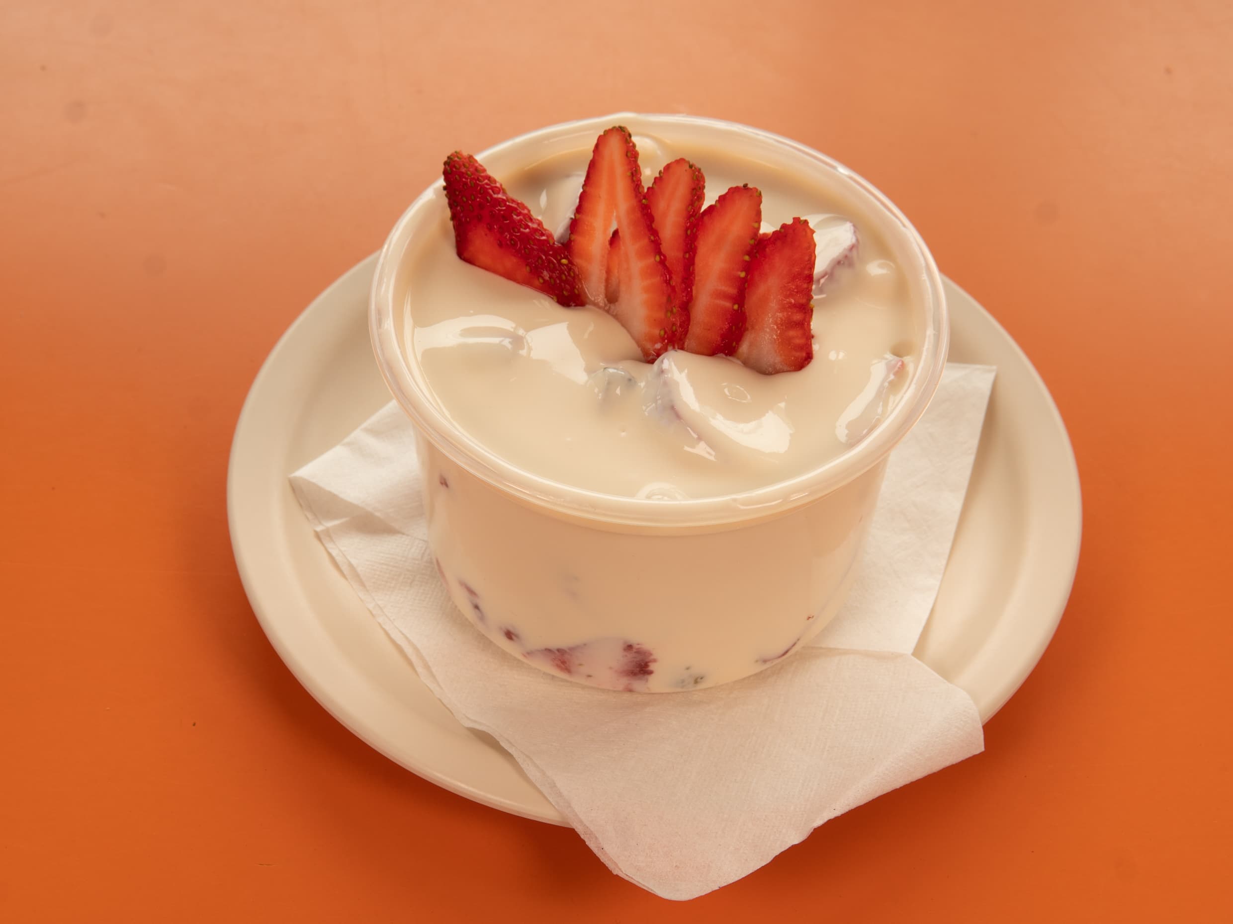 Fresas con Crema Dulce