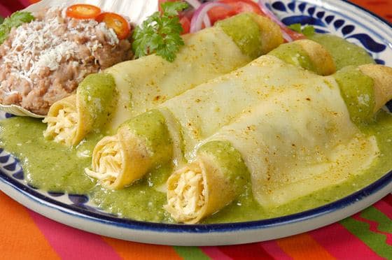 Enchiladas Suizas Verdes