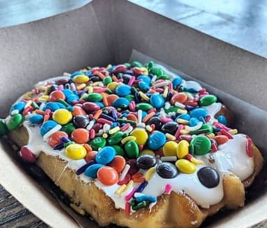 Waffle ESPECIAL DE M&M's