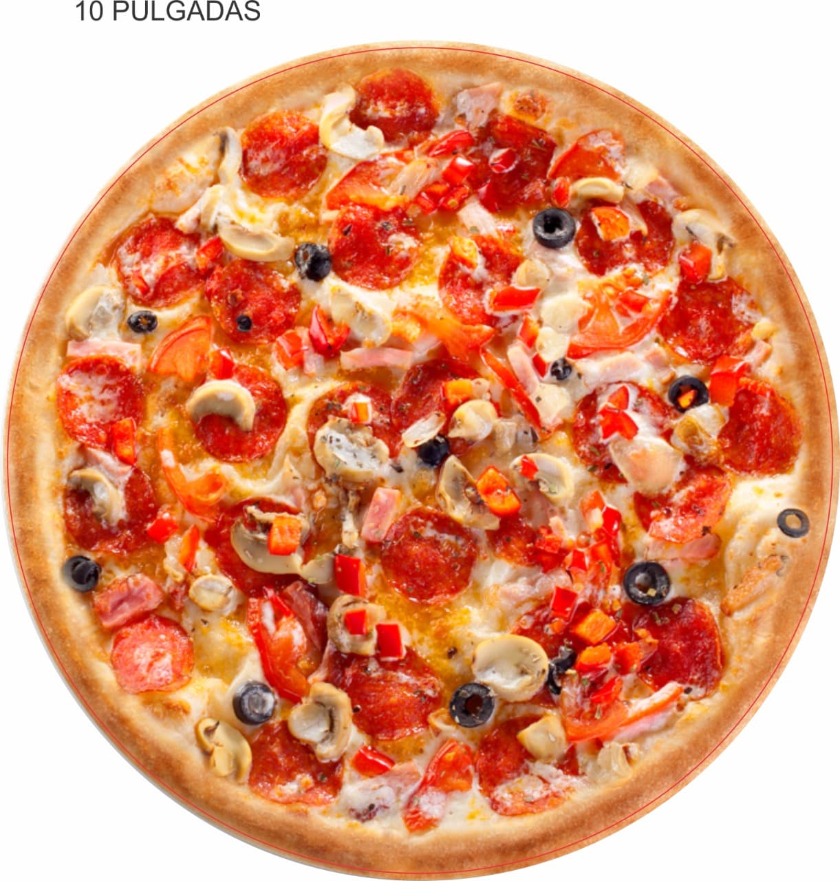 2 Pizzas Grandes (10 rebanadas)