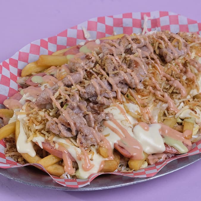 Salchipapa de Cerdo