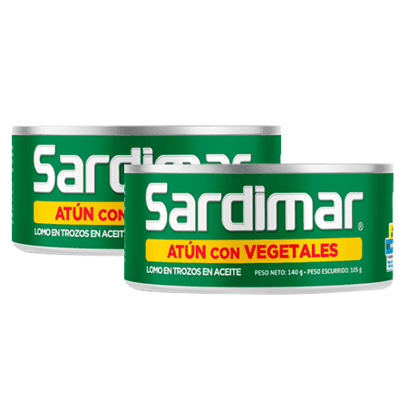 Atún Sardimar Vegetales 140 g 2Pack