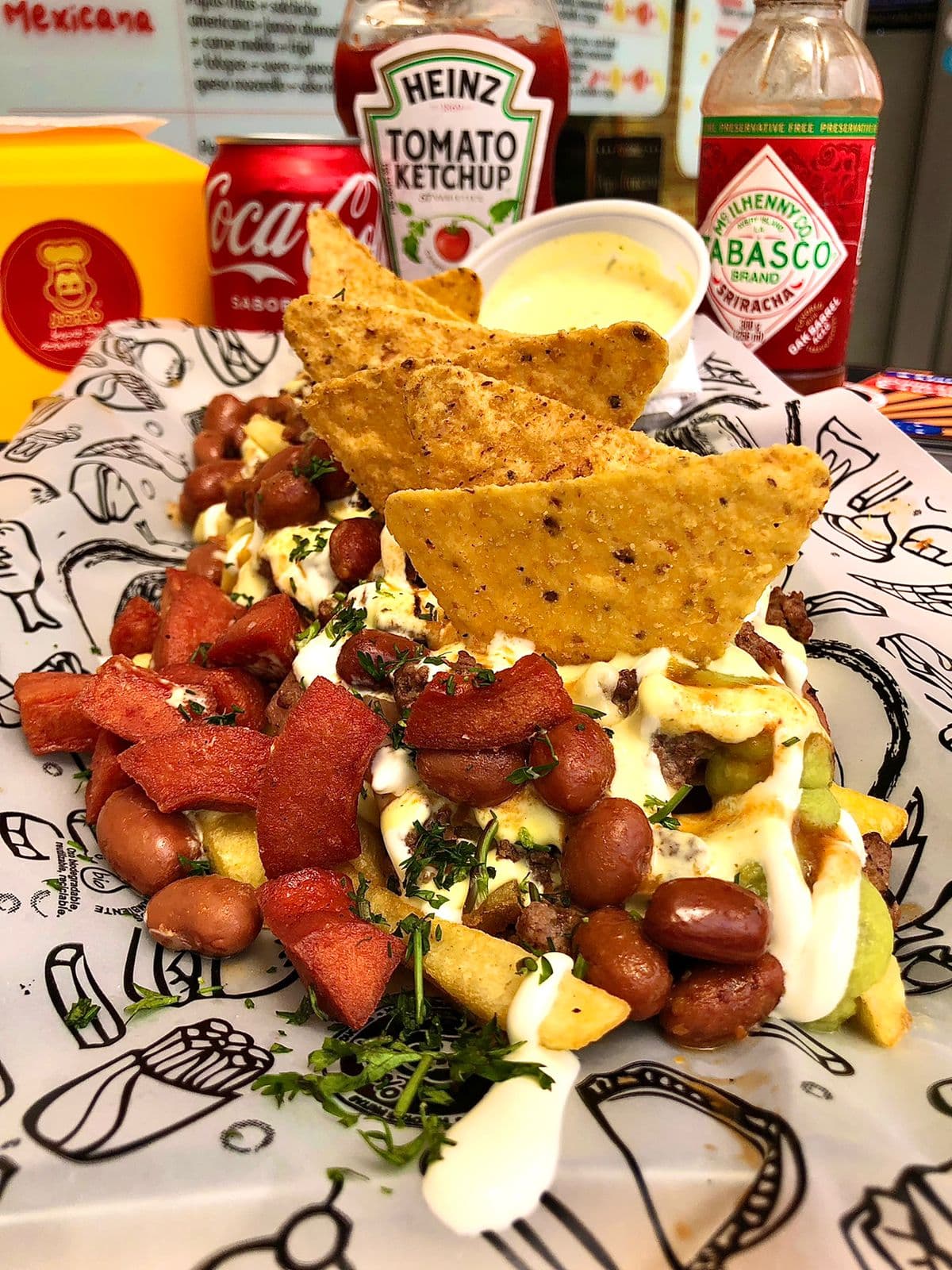 Salchipapa Mexicana