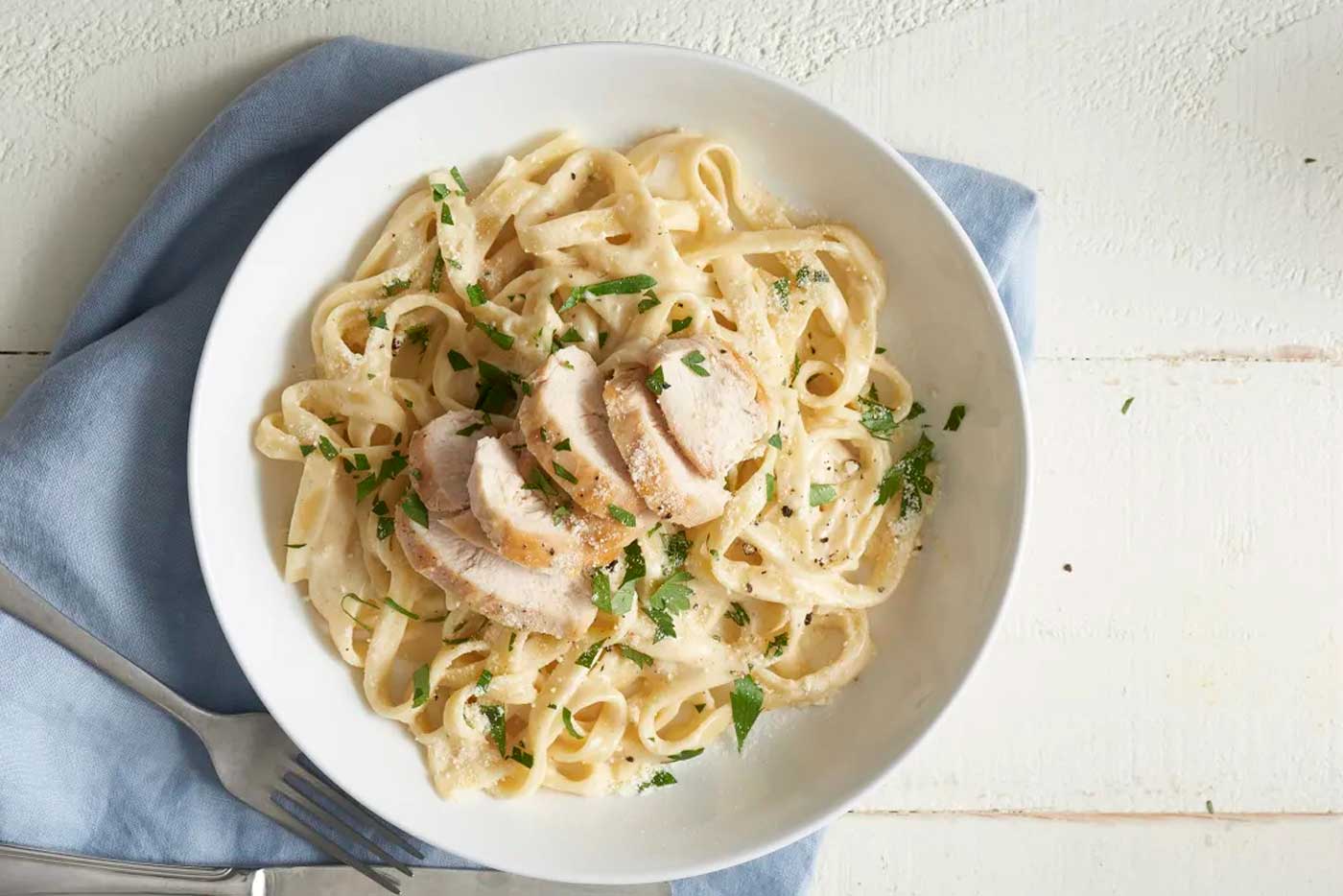 Fettuccine con Pollo