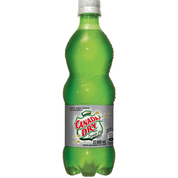 Bebida Gaseosa Canada Dry Ginger Ale Light Botella 600 ml