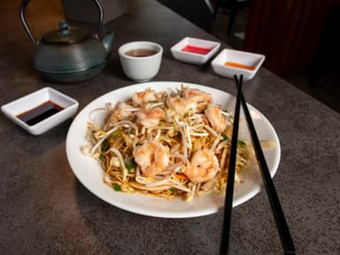 Chop Suey con Camarones
