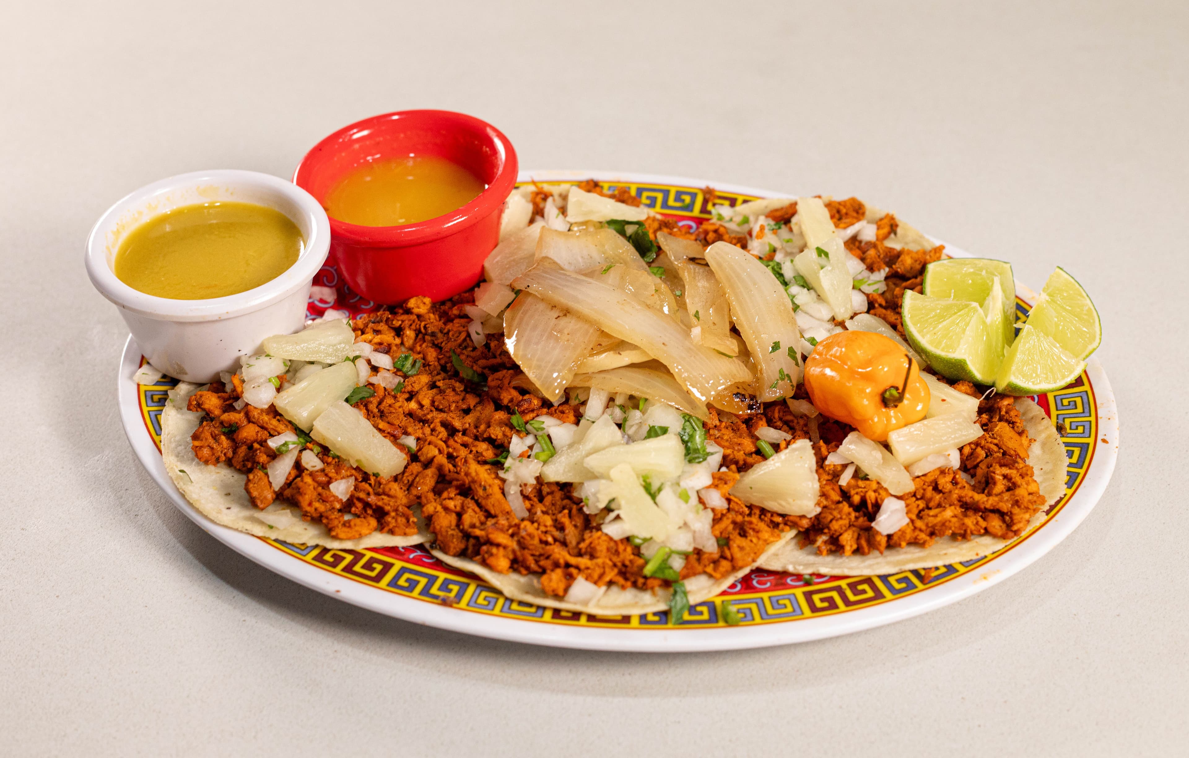 Orden de 6 Tacos de Pastor con Queso