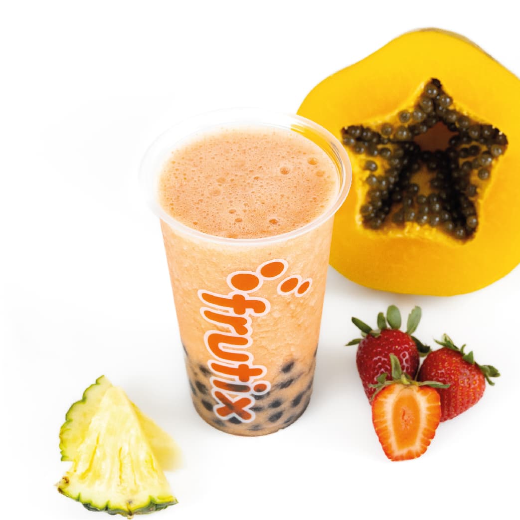 Bubble Juice de Fresa, Papaya y Piña Mediano