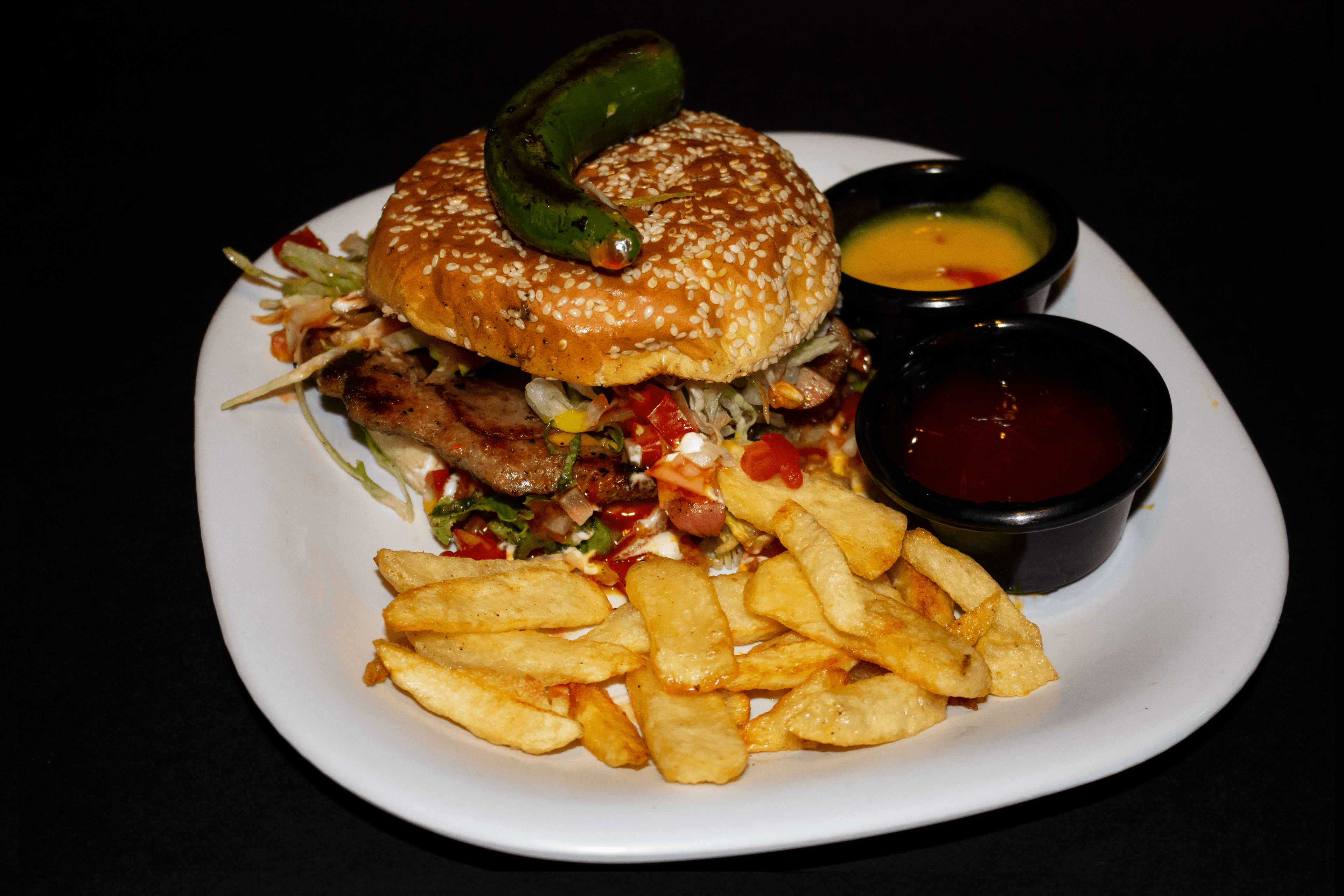 Hamburguesa Sencilla con Papas