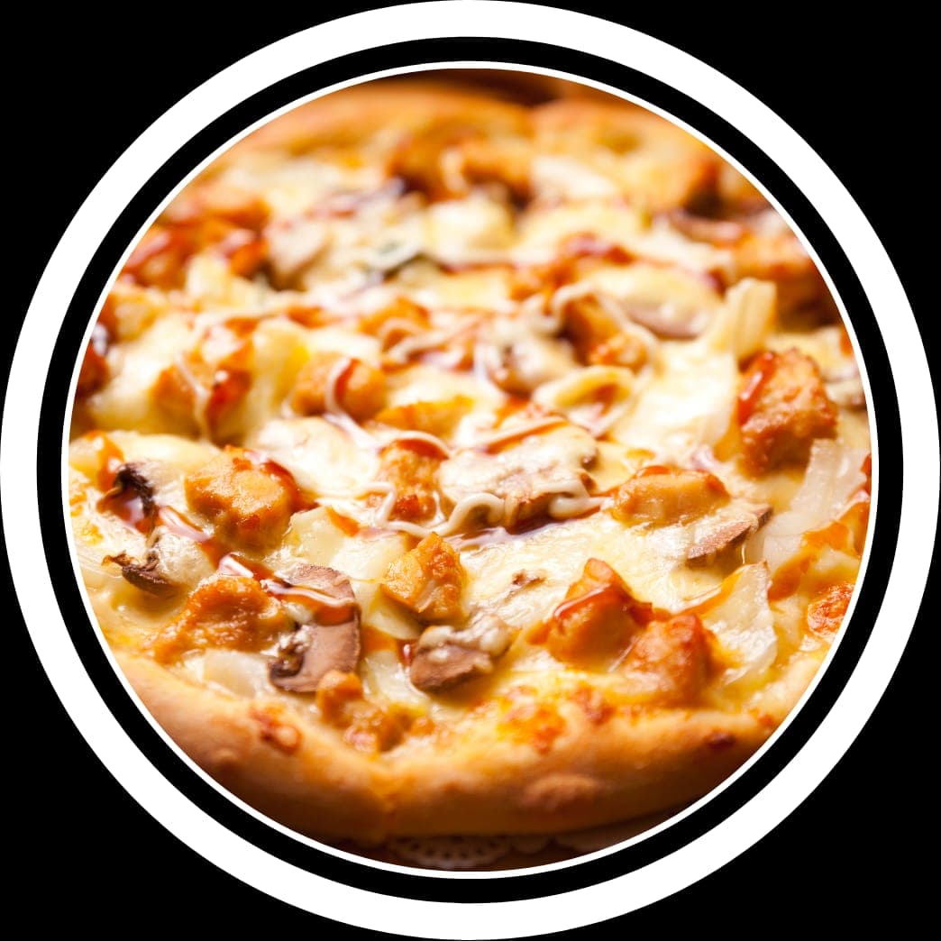 Pizza Madurito y Tocineta.