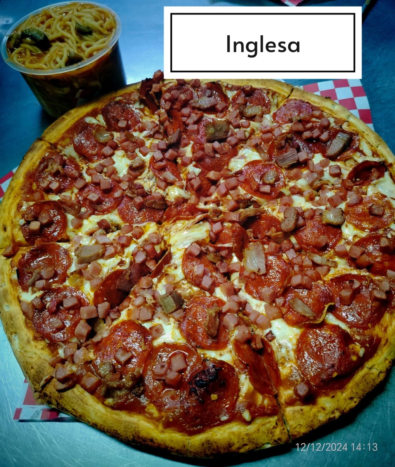Pizza Inglesa + 1/2 Espaguetti